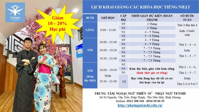 TUYỂN SINH LỚP #TIẾNG NHẬT THÁNG 05